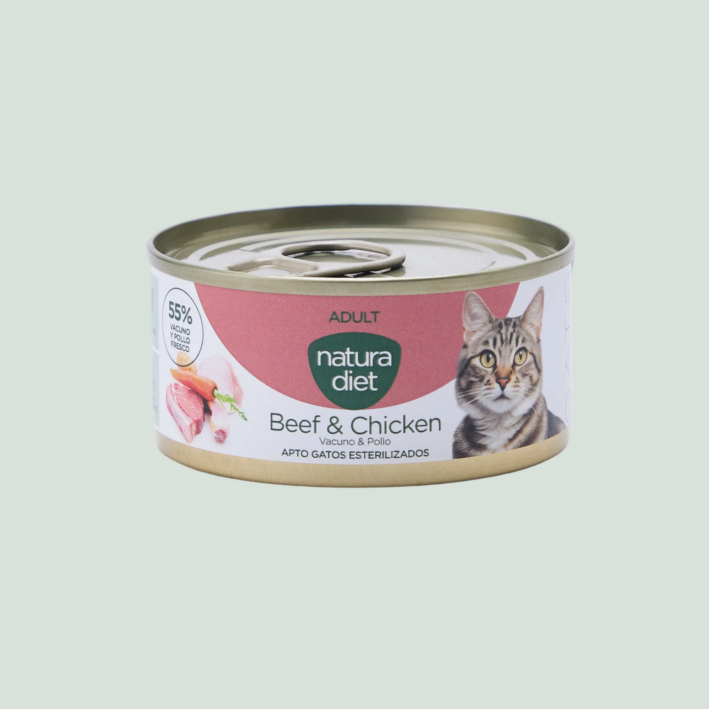 Natura Diet Cat Paté Adult Beef & Chicken 85g x 24 uds