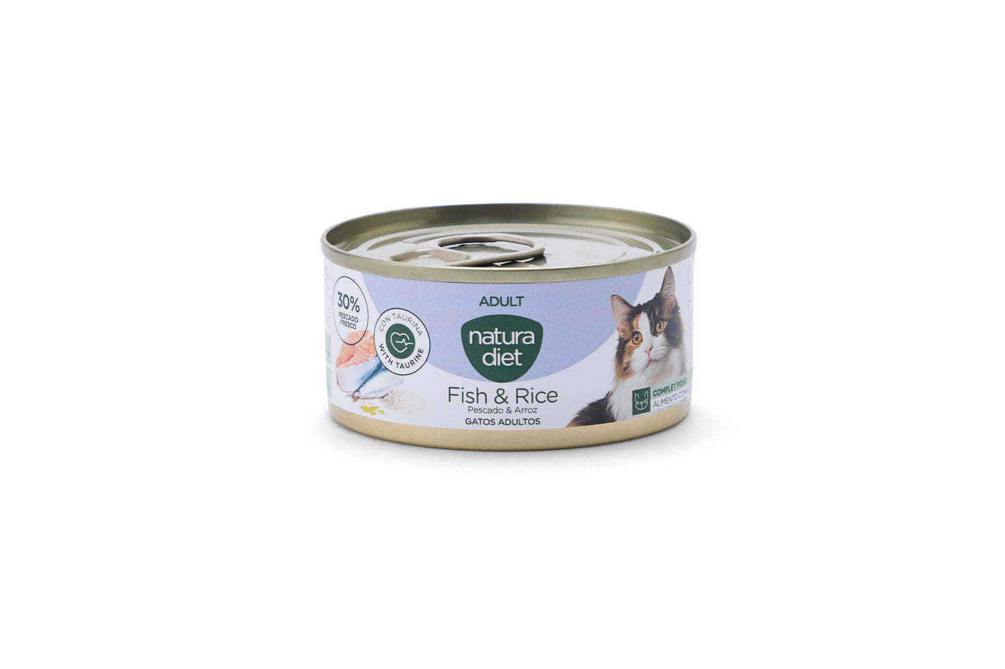 NATURA DIET CAT Paté Adult Fish & Rice 85g x 24 uds