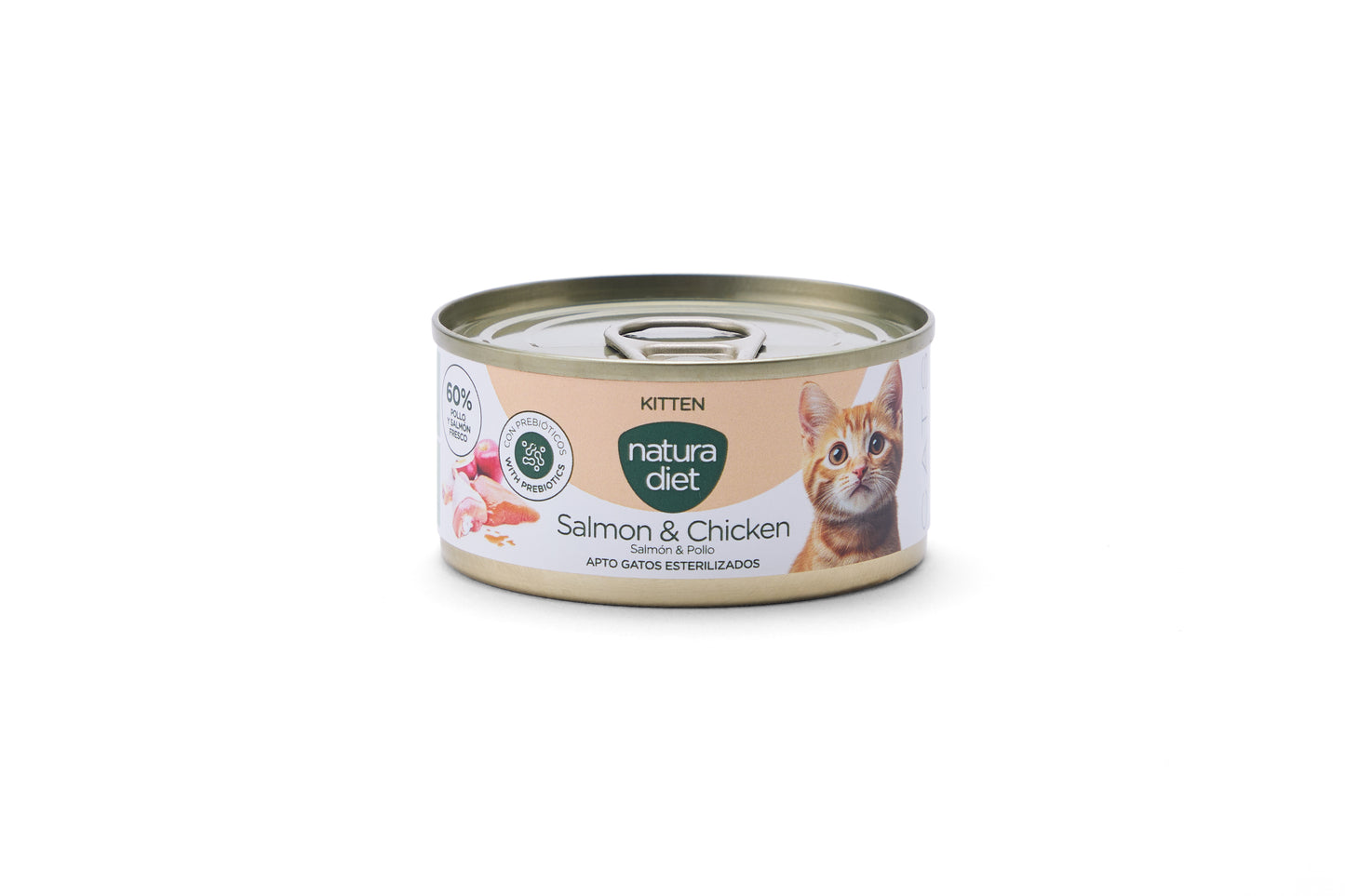 Natura Diet Cat Paté Kitten Salmon & Chicken 85g x 24 uds