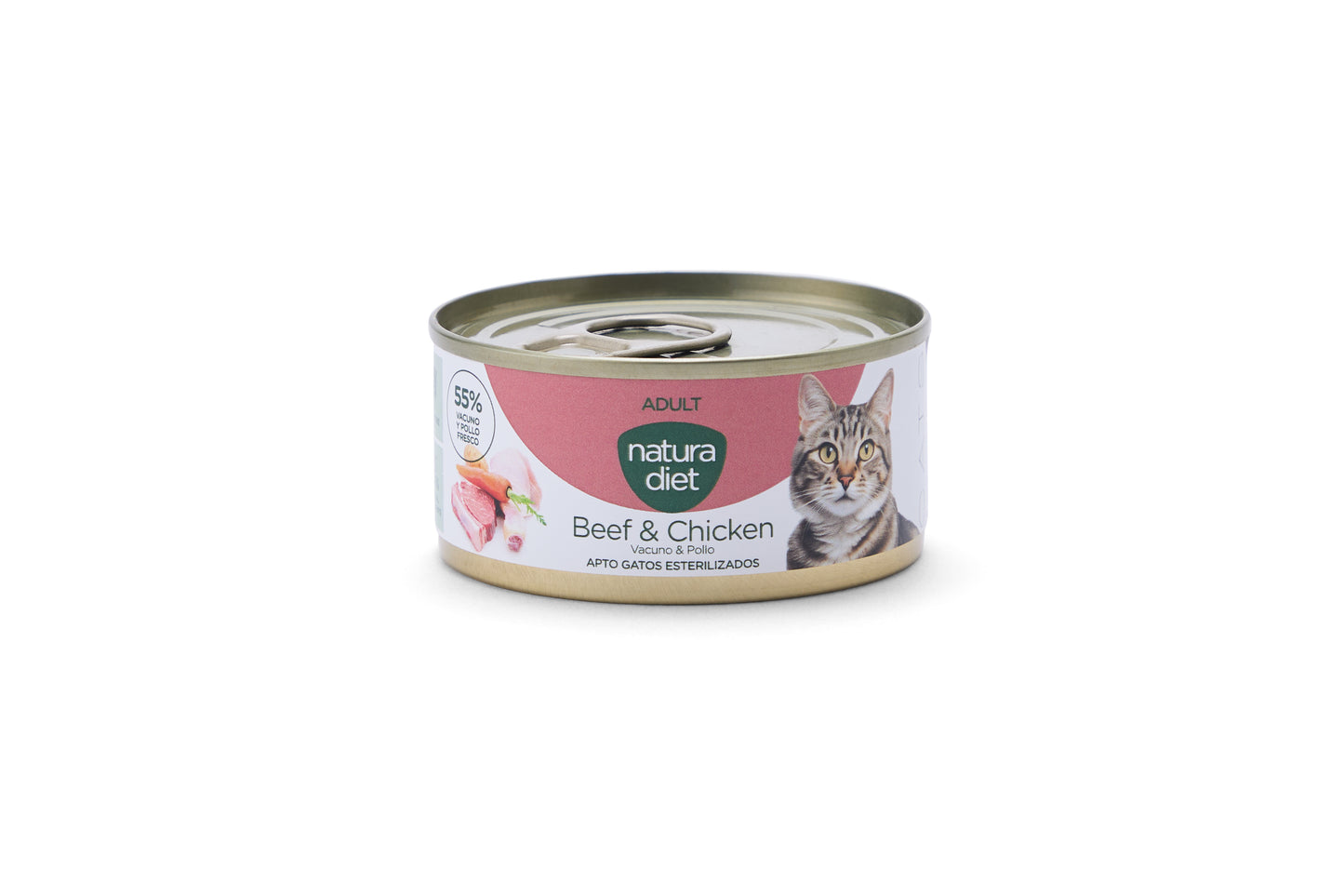 NATURA DIET CAT Paté Adult Beef & Chicken 85g x 24 uds