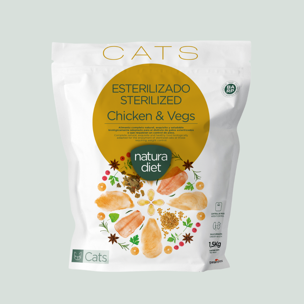 Natura Diet Cats Sterilized Chicken & Vegs