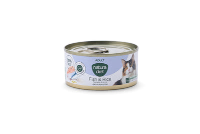 NATURA DIET CAT Paté Adult Fish & Rice 85g x 24 uds