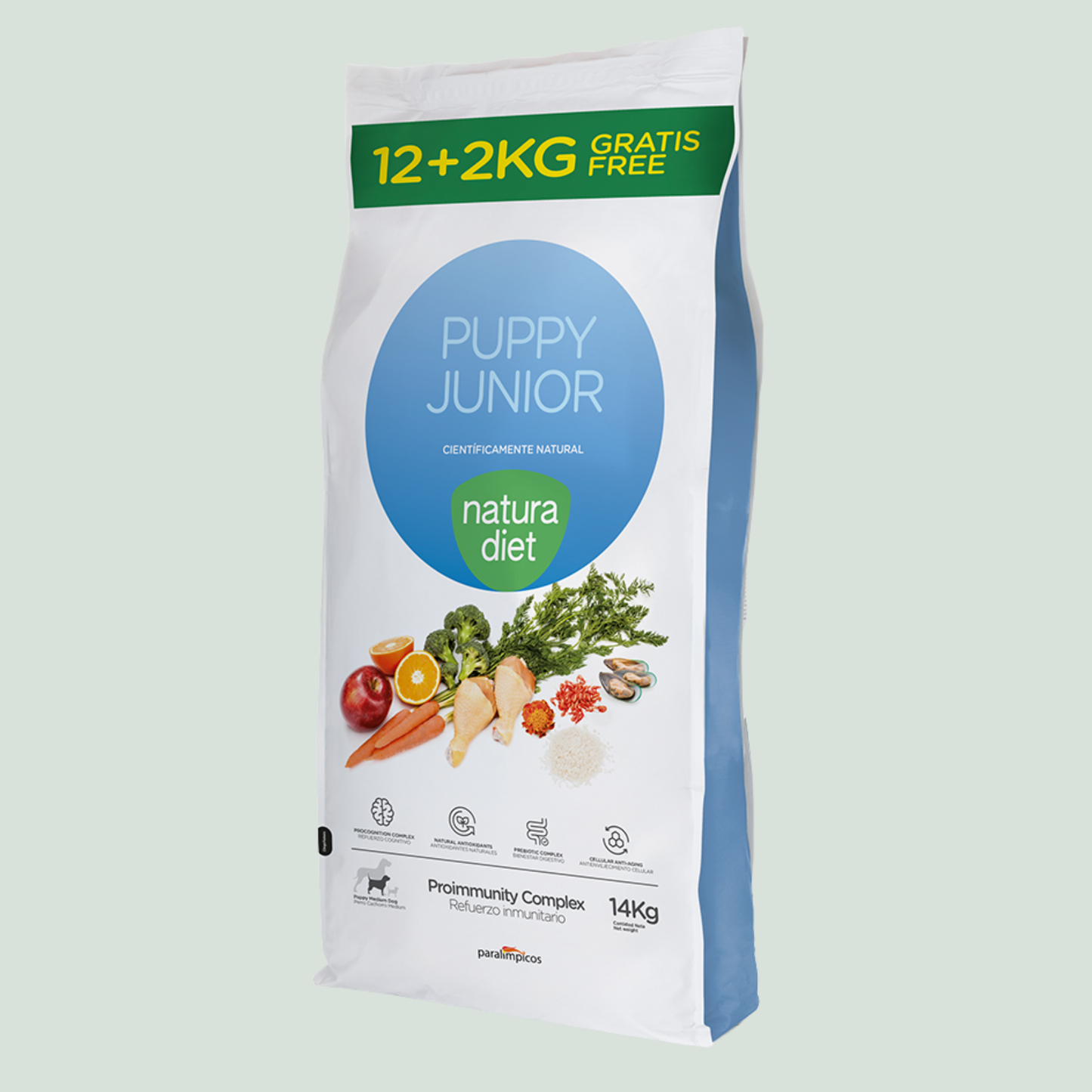 Natura Diet Puppy Junior PROMO Jirafa 12 + 2 Kg