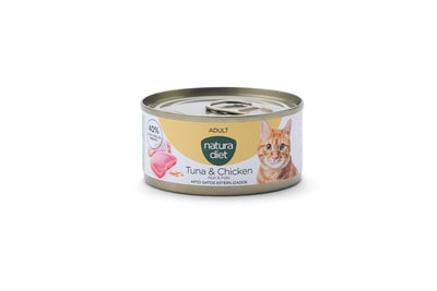 Natura Diet Cat Paté Adult Tuna & Chicken 85gr x 24 uds